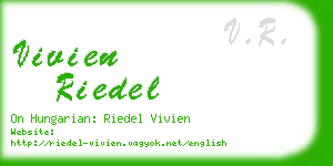 vivien riedel business card